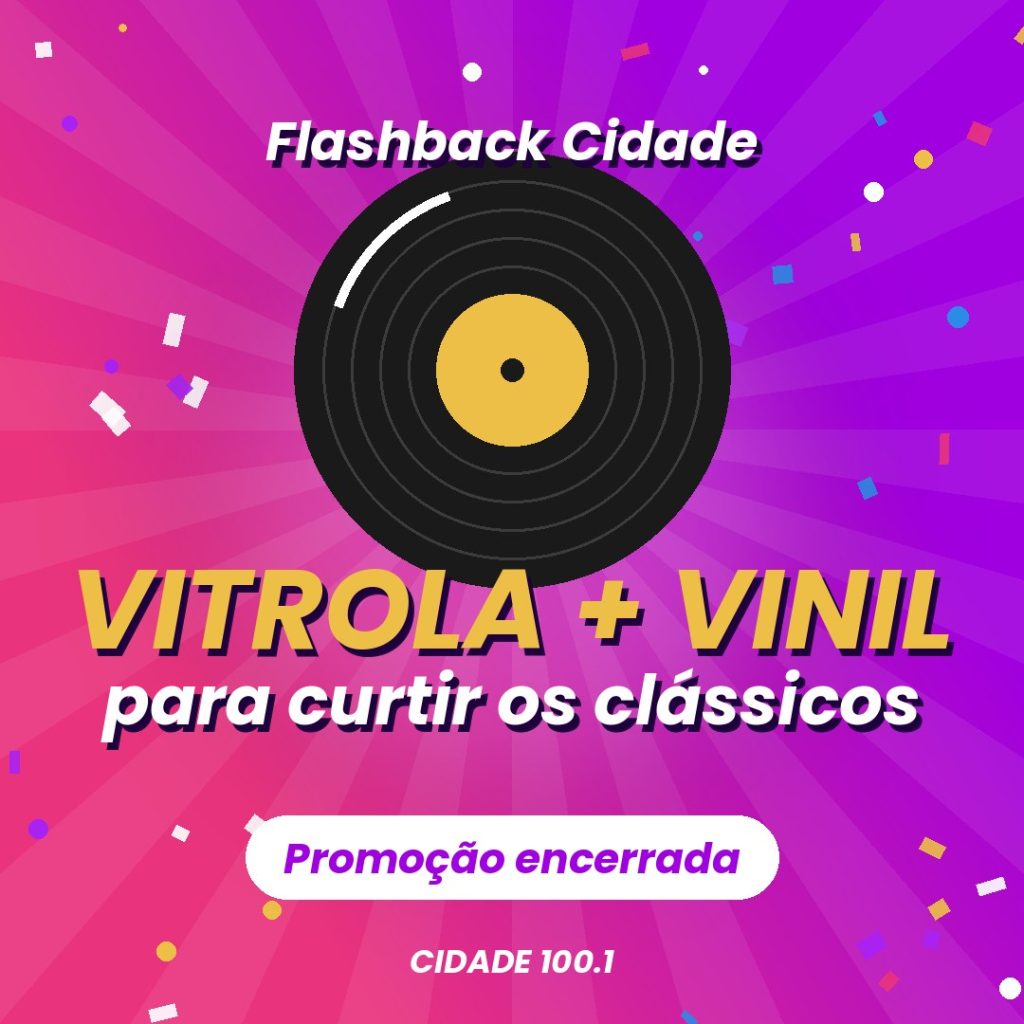 Flashback Cidade: ganhe uma vitrola com discos de vinil